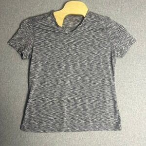 Reel Legends Women's V-Neck Short Sleeve Heathered Gray Shirt Size Large‎